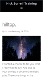 Mobile Screenshot of nicksorrelltraining.com
