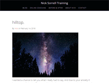 Tablet Screenshot of nicksorrelltraining.com